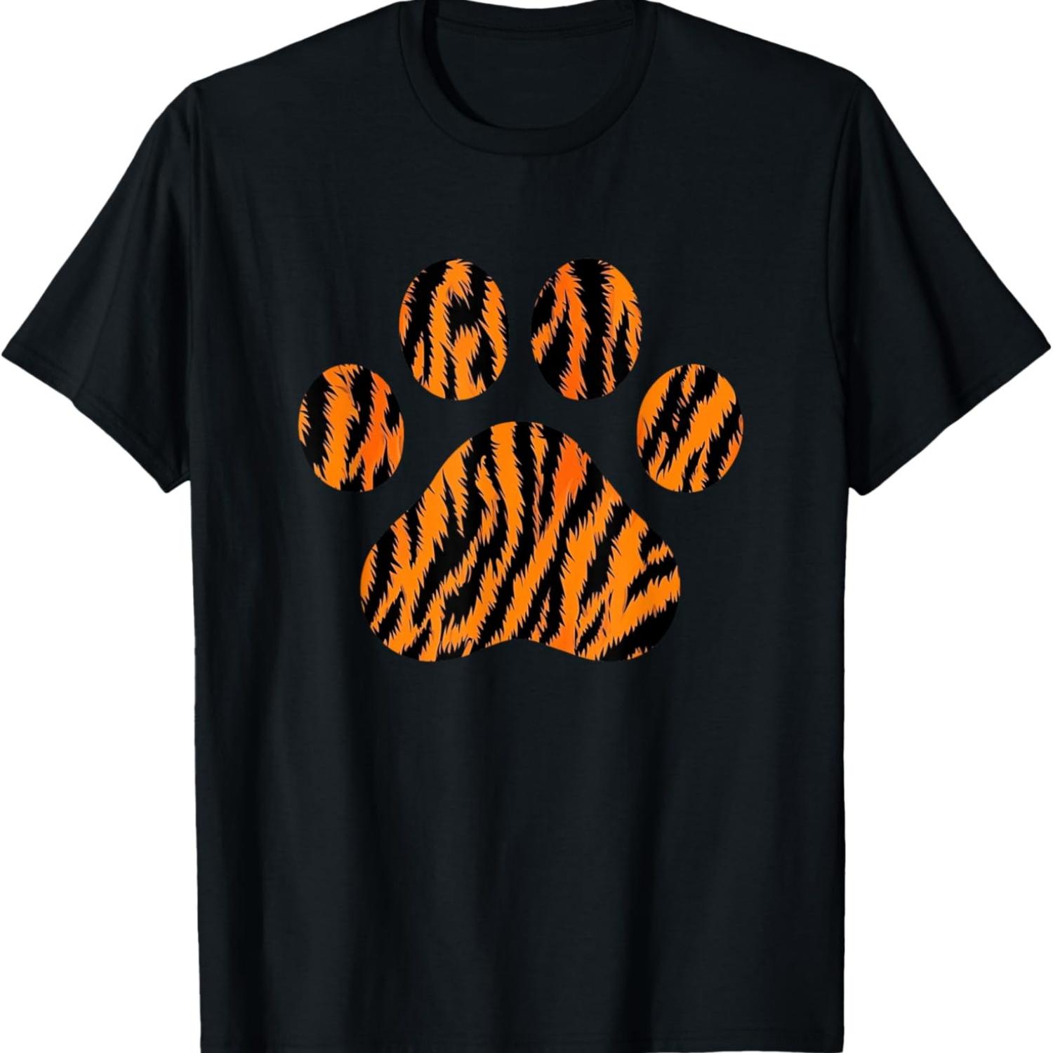 Футболка с тигром S чёрный