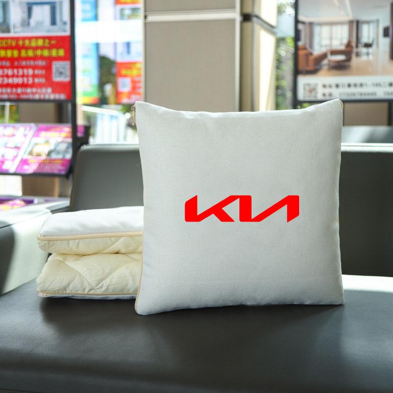 Car Pillow and Blanket Dual-use Car Folding Cushion Office Nap Pillow and Blanket For Kia Rio 3 4 K2 K3 X-Line Car Accessories