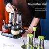Beifu Glass Seasoning & Condiment Organizer Set