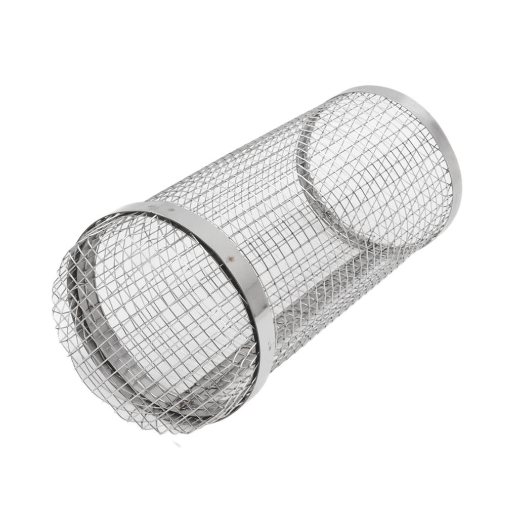 Barbecue Grilling Basket Stainless Steel Heat Resistant Rust Prevention BBQ Grill Cage with Hook