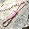 Braided Rope Water Bottle Lanyard Zinc Zinc Alloy Carabiner Hook Essential Key Chain Lanyard  Mountaineering