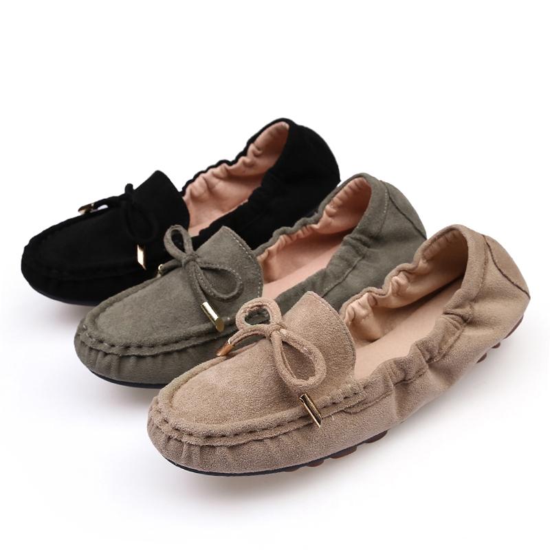 Fashion Doudou Shoes Women's Fashion Flat Outer Wear Lazy Soft Bottom Large Size All-match Comfortable Pregnant Women Work Shoes
