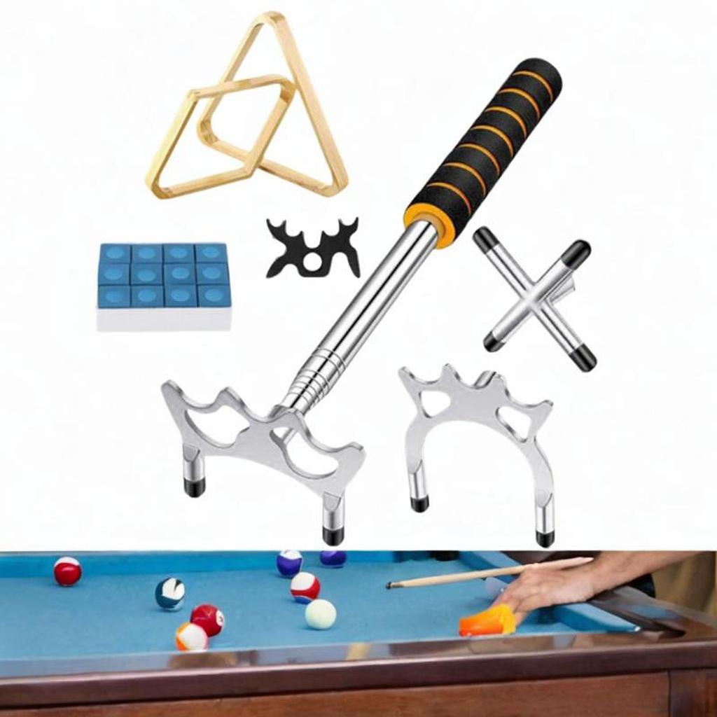 Extendable Pool Cue Bridge Kit for Improved Billiards Play