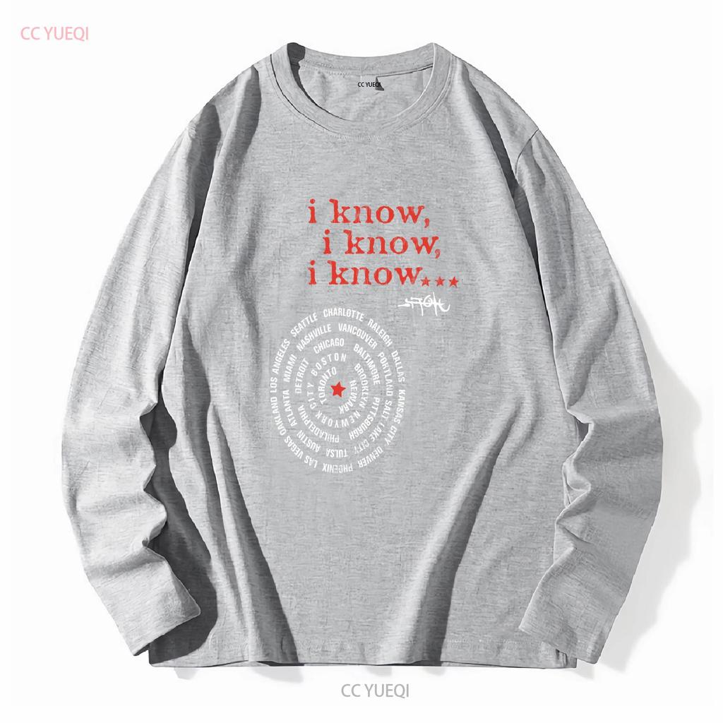 Travis Utopia Circus Merch Maximus Tour I KNOW Tričko Těžká Bavlna Jack dlouhý nebo krátký rukáv vintage Vypraný streetwear