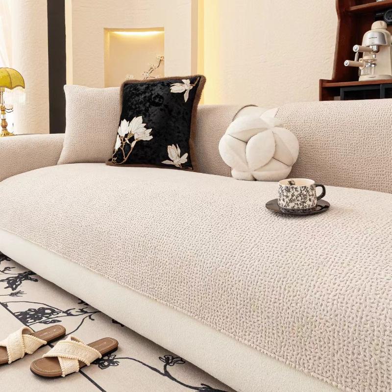 

Французский крем Blizzard Нейл Подушка для дивана 2025 Новая Премиум Цельная Нескользящая и Защищающая от царапин когтями кошек Подушка для дивана 110 * 210cm (triple)