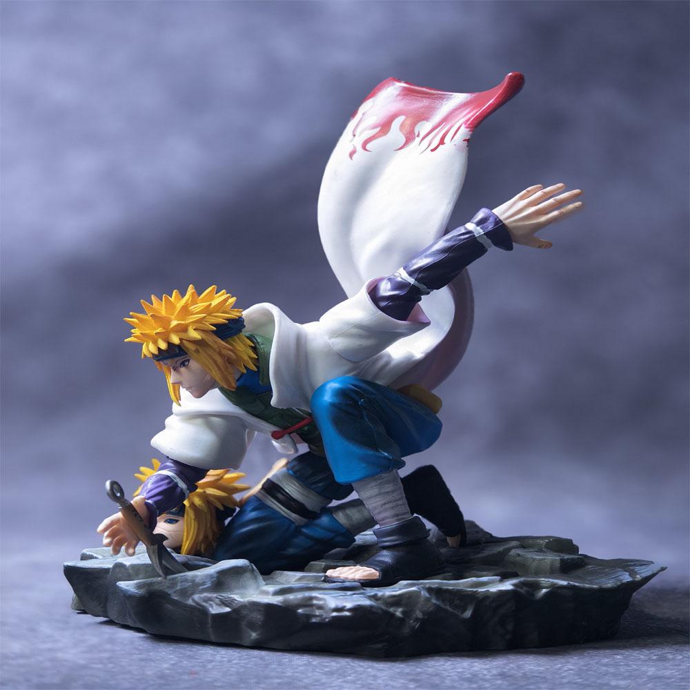 21cm Naruto Anime Figur GK Ich bin spät Minato Namikaze Statue Dekoration Sammlerstück Actionpuppe Modell Jungen Spielzeug Geschenk
