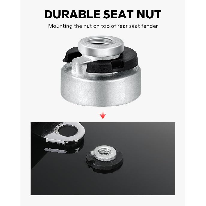 Amazicha Seat Bolt Tab Screw Mount Knob Cover Fit For Harley Davidson Fender 1997-2024