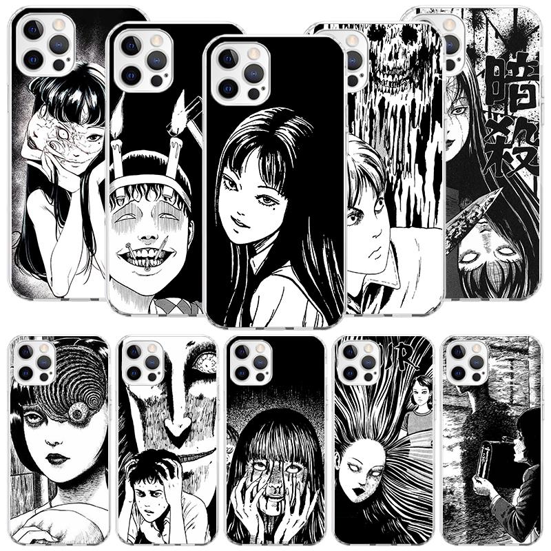 Japanese Horror Comic Anime Phone Case For iPhone 17 Air 16 15 Plus 11 14 Pro Max 13 Mini 12 7 8 + SE Pattern Art Customized Cov