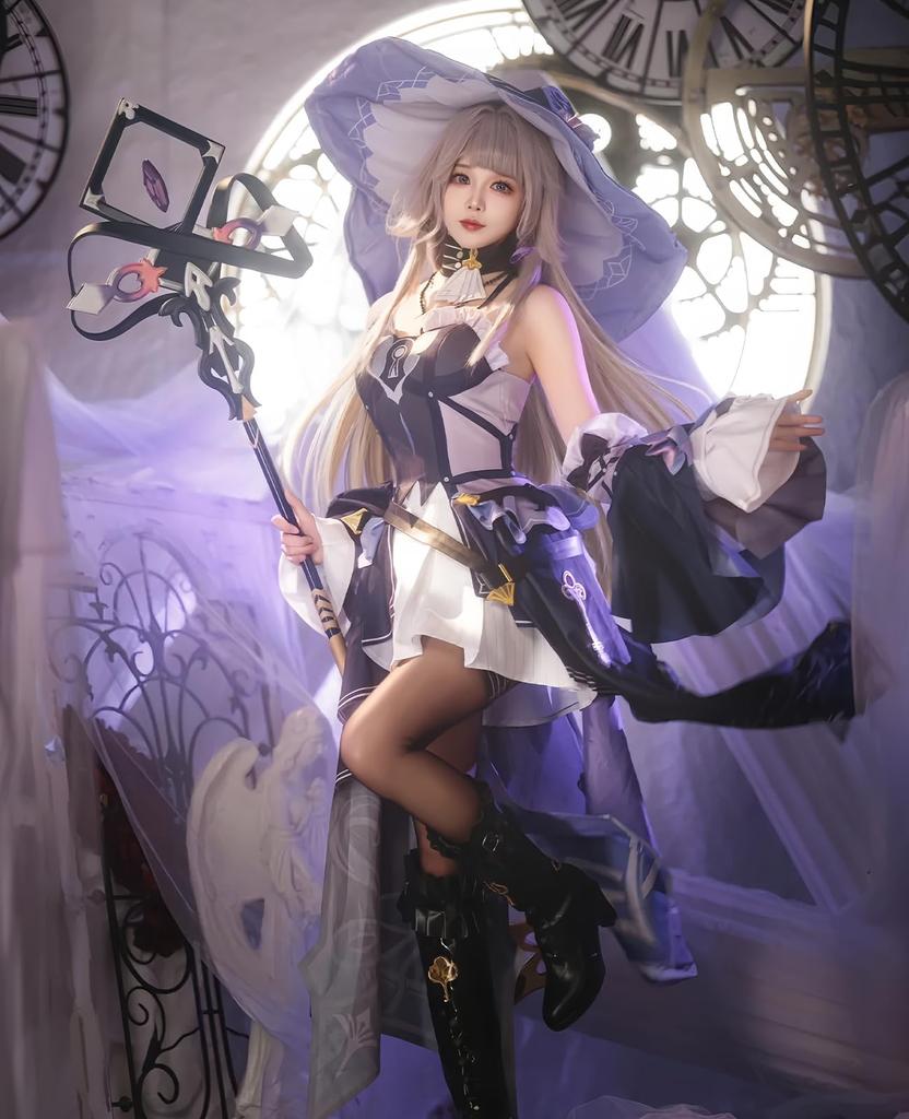 Collapse Star Rail Cosplay Madame Herta Cosplay Costume Star Rail Cosplay Anime Halloween School Festival Party Adult Costume Collapse Star Rail [Nou