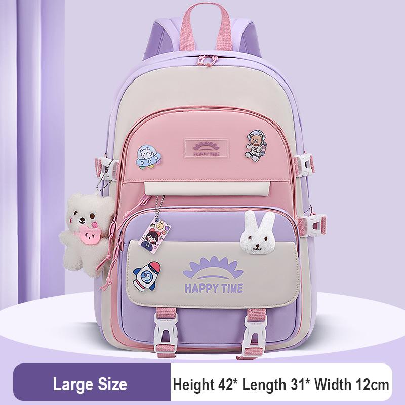 Große Kapazität Niedlicher Damen Mehrfachtaschen Nylon Rucksack Ins Junior High School Schüler Schultasche Weiblich Mädchen Rucksack Laptop Buch