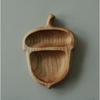 1pc Squirrel Snack Tray, Animal Shaped Nut Tray Fruit Holder Wooden Crafts