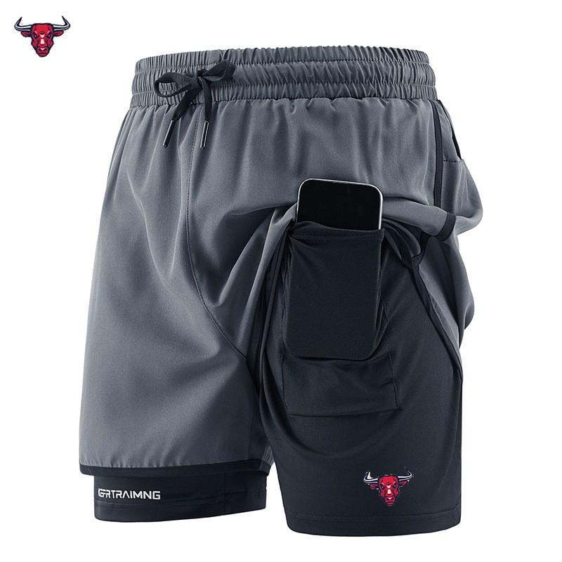 

Fake Two Pieces of Summer Sports Shorts Men s and Women s Quick Drying Three Point Running Training Short Pants 5XL