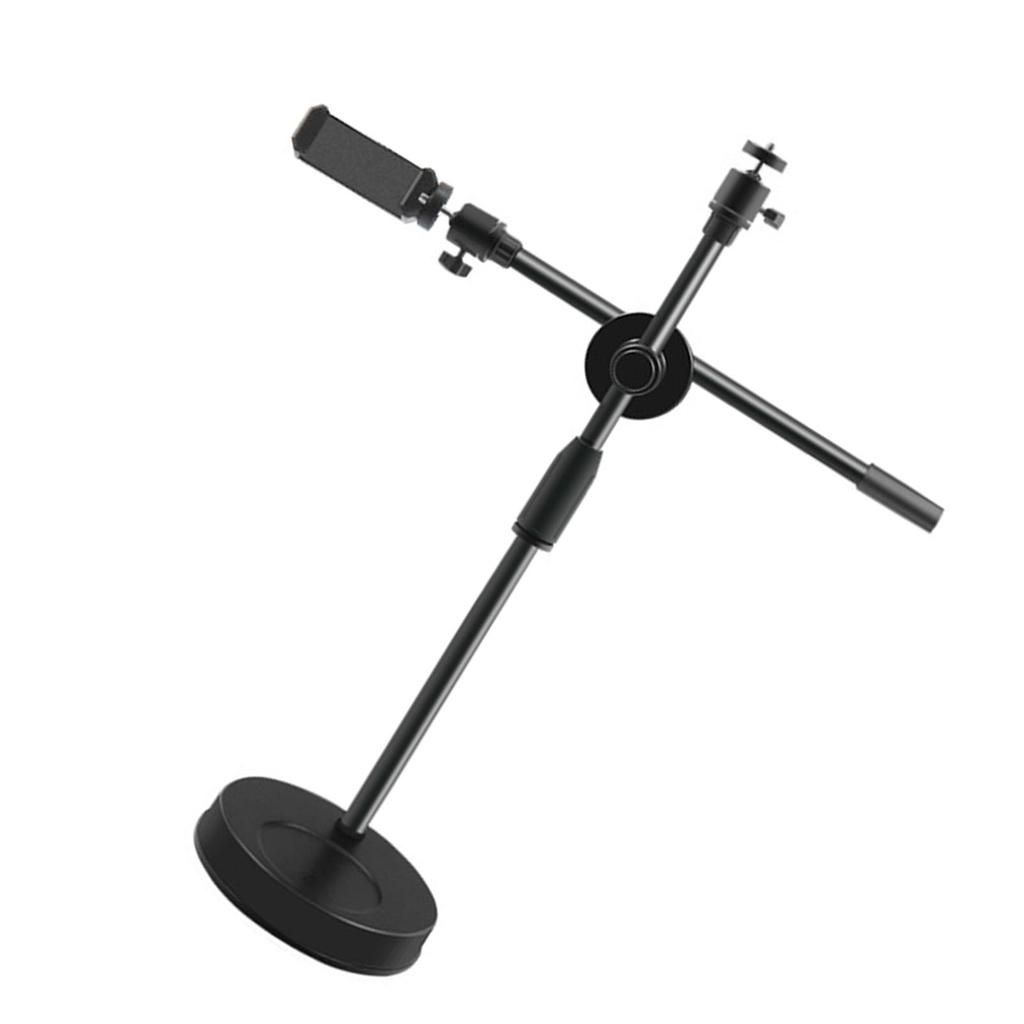 Phone Holder Multifunction Retractable Adjustable Stable Base Cellphone Stand for Salon Photograph