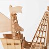 DIY  Sailing Ship Toys 3D Wooden Puzzle Toy Assembly Wood Craft Kits Desk Decoration for Children Kids