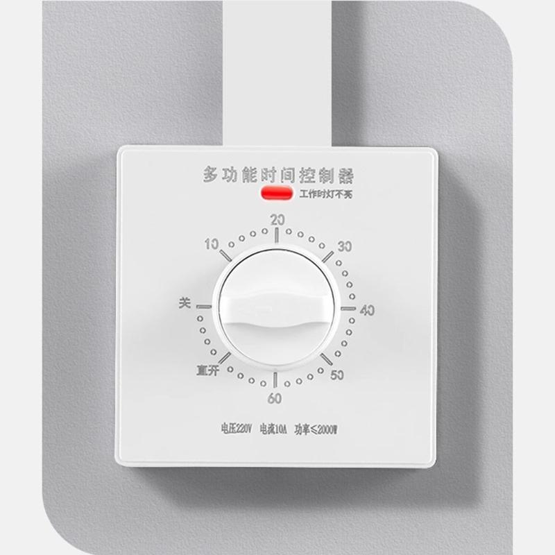 86 Type Mechanical Timer Switches with Adjustable Delay and Indicators Light Suitable for Various Wall Installations