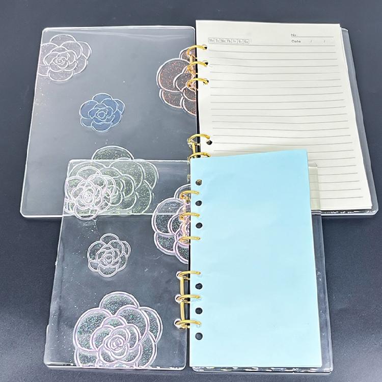Notebook Silicone Mold Camellia Pattern Decoration Art Decorative Mold