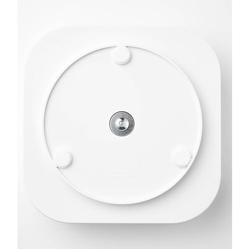 Yamazaki Tower Rotating Storage Rack, Square, White, Approx. W20 x D20 x H6.3cm, Spice Rack, Seasoning Rack, Tray, Tabletop Rack, Product Number: 2198