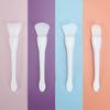 Dual-Headed Silicone Mask Brush & Spoon - Fishtail Design for Facial Application