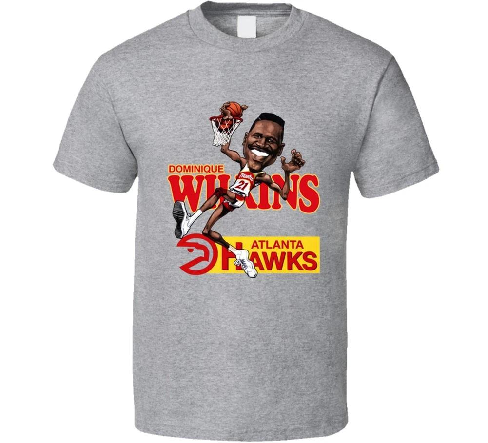 T-shirt Rétro Caricature Dominique Wilkins Atlanta