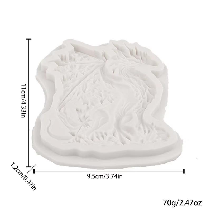 Dragon Warcraft Beast Silicone Mold for DIY Fondant Cake Decorating Sugarcraft Chocolate Resin Clay Candle Baking Tool