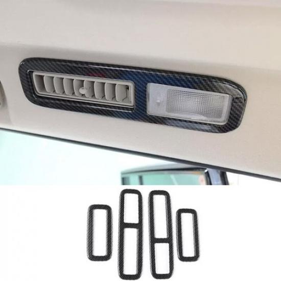 For Mitsubishi Pajero Montero 06-19 Style Carbon Fiber Rear Air Outlet Vent Trim