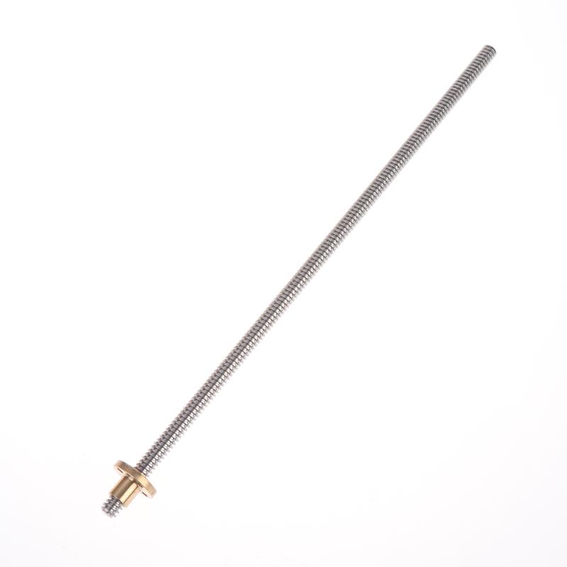 T8 Lead Screw with Brass Nut OD 8mm Lead 2mm Long Service Life 3D Printer Component for CNC Router Equipment