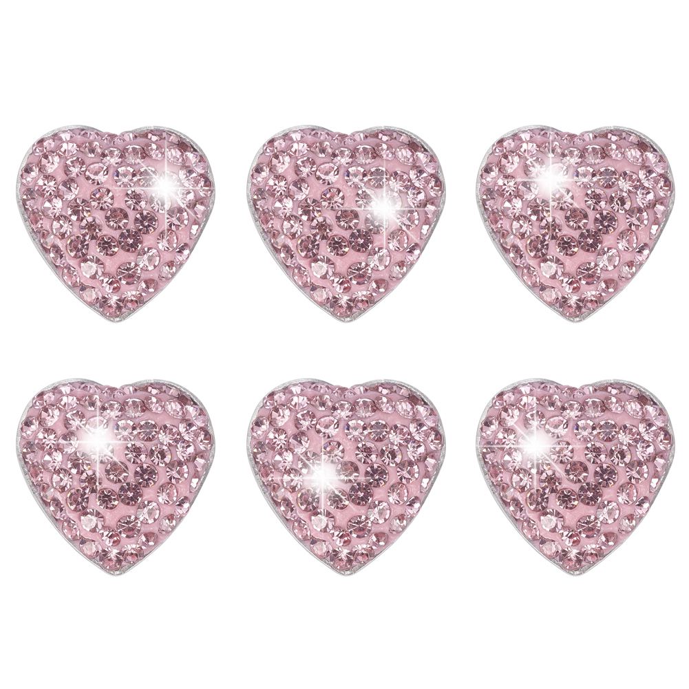 Styling Car Stickers Bling Bling Emblem Decals Auto Decoration Automobile Interior Accessories Sticker Heart Shaped