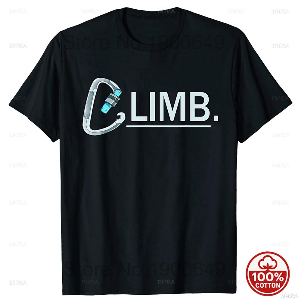 Unisex Funny Rock Climbing Mountain Tshirts Summer Outdoor Adventure Sports Cotton Streetwear Short Sleeve Birthday Gifts Tshirt