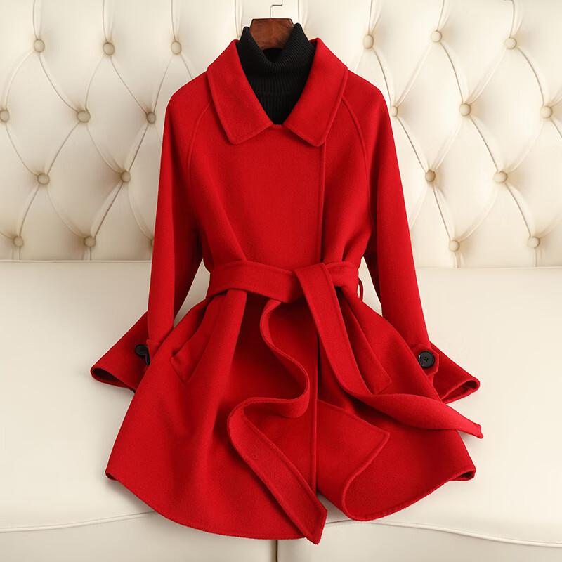 KAISER Women s Pure Wool Mid-Length Coat XS