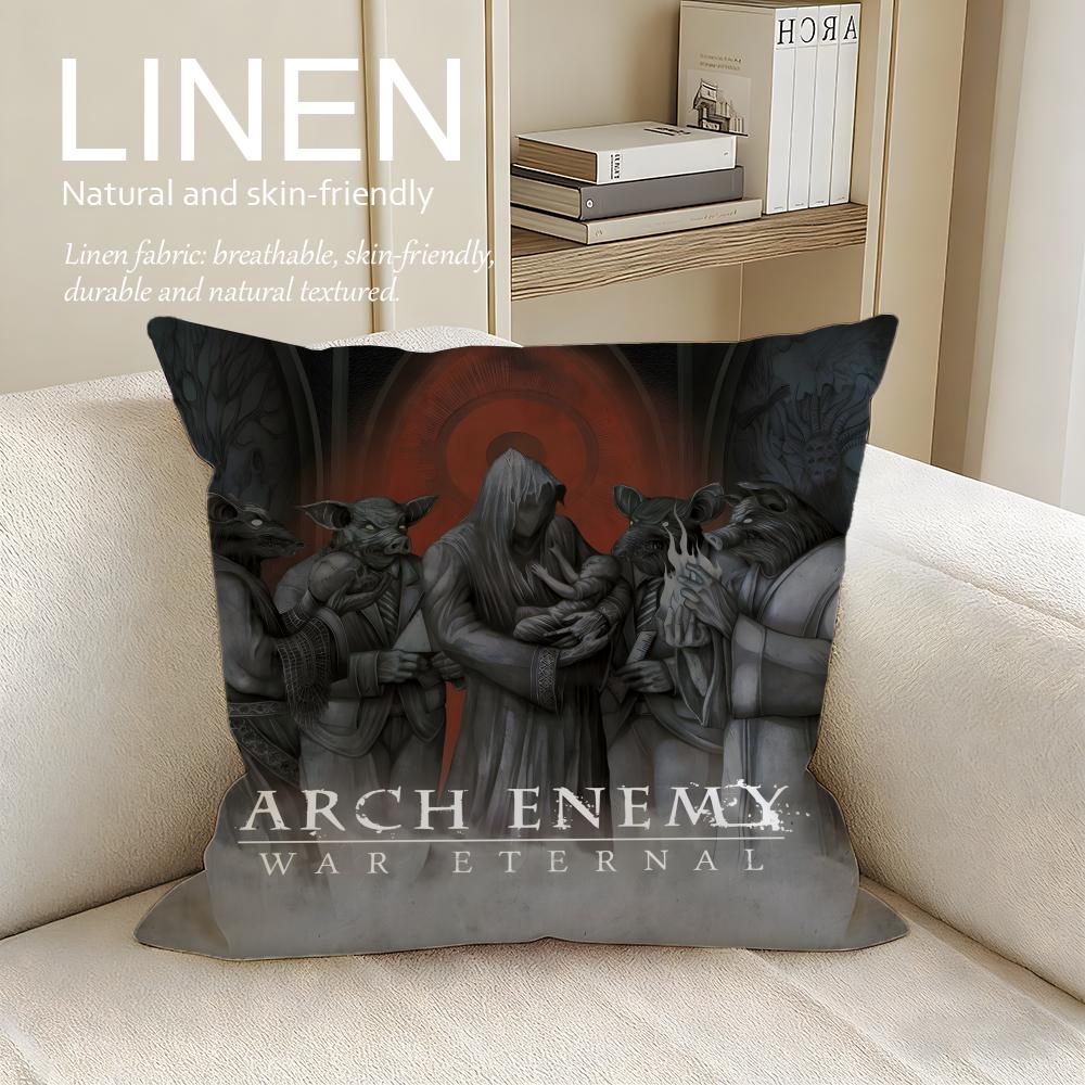Music Arch Enemy Cushion Cover Pillowcase Set Pcs x x Breathable Washable Sofa Cushion Cover
