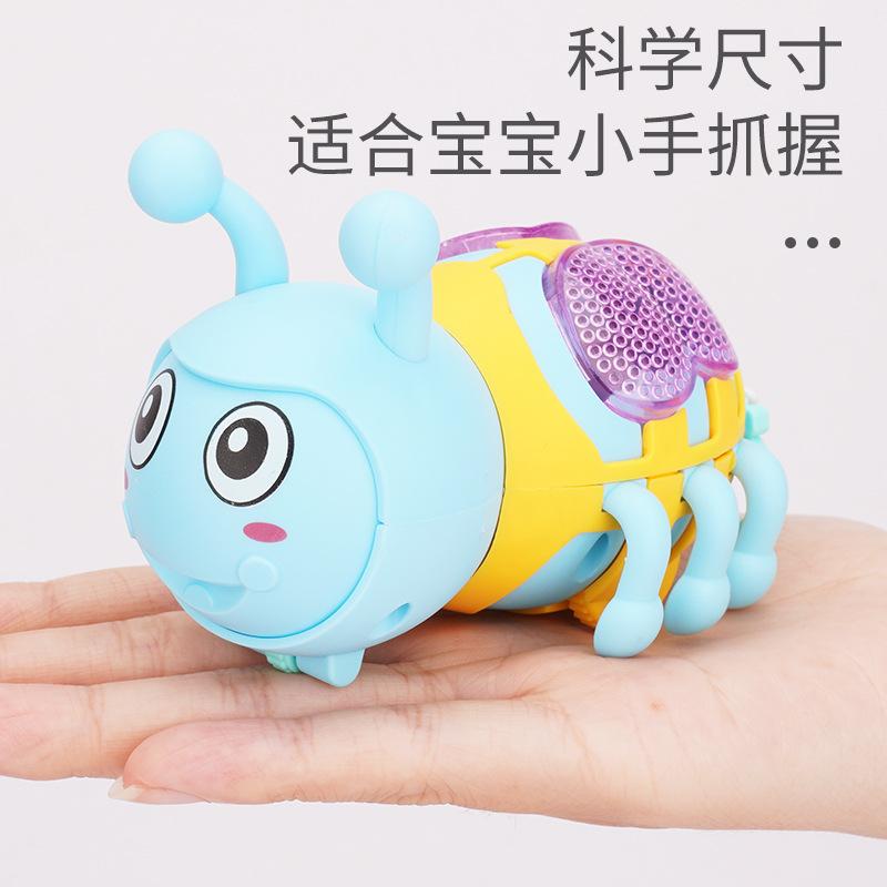 Clockwork Toy Pull Wire Little Bee Luminous New Strange Baby Children'S Creative Small Toy
