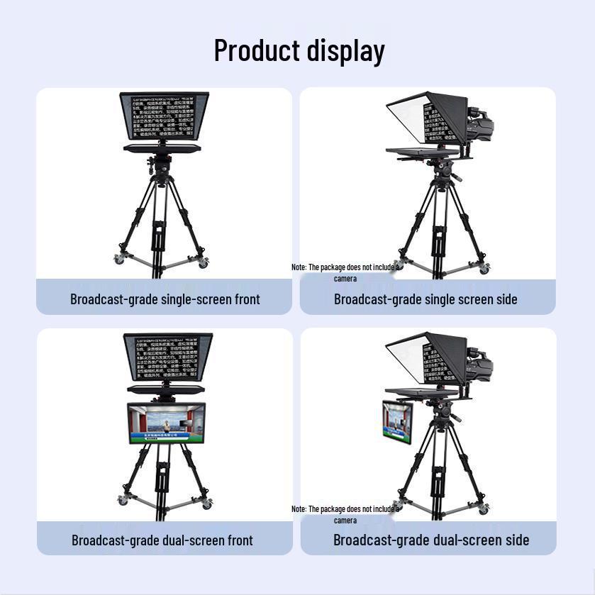 Skyhawk 22-Inch Broadcast-Grade Teleprompter STY/HY-S2200P – 8-Day Dual/Single Screen for Speech & Camera 