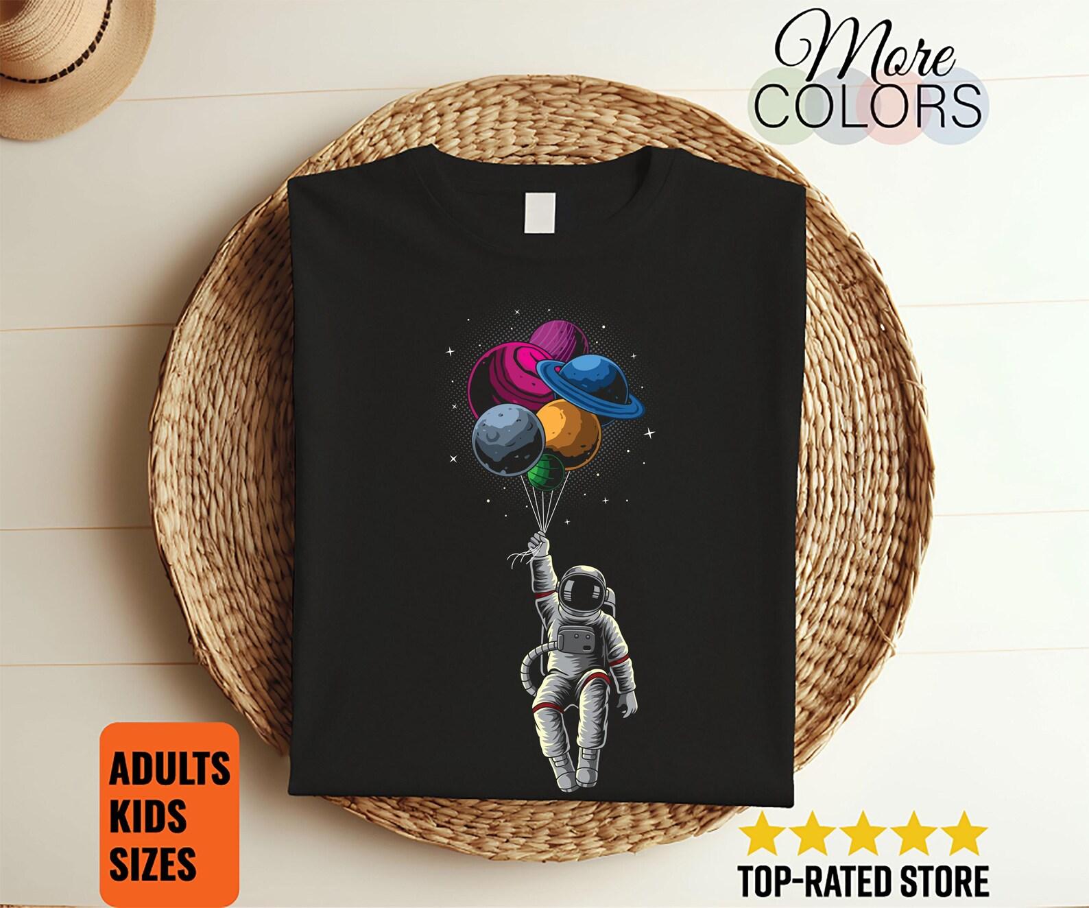 Astronaut Spaceman Planets Funny Space Dwarf Solar System Astronomy T-Shirt, Space Geeks Gifts Astronauts Lovers Birthday Party Present Moon 100