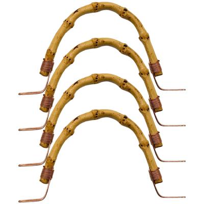 4 stuks U-vorm Theepot Handvat Kung Fu Theepot Bamboe Geweven Handvat Bedraad Theepot Handvat Vervanging Voor Keramische Pot Aardewerk Potten