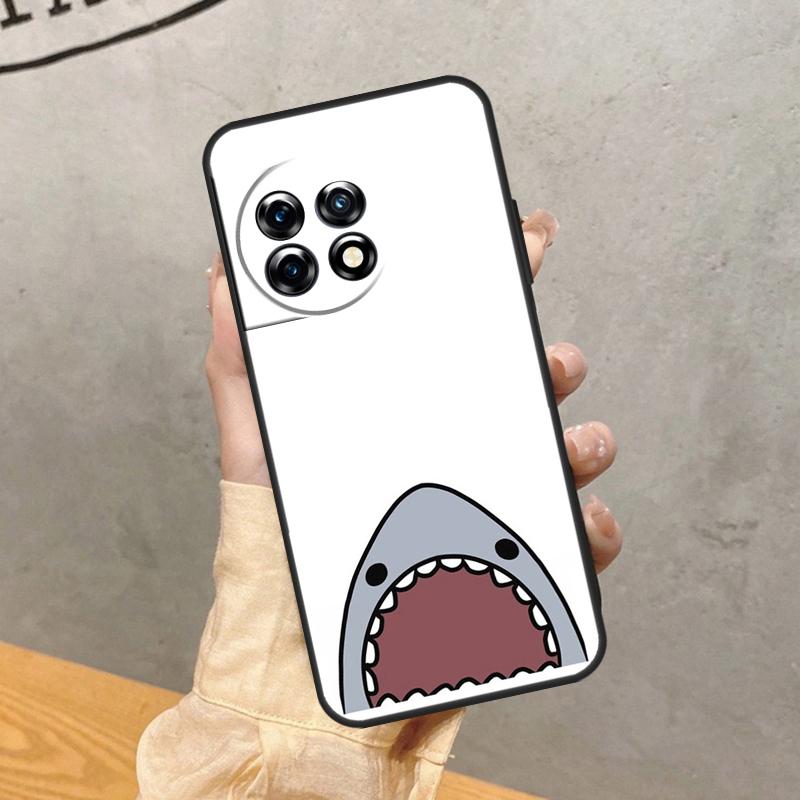 Cartoon Sharks Case For OnePlus Nord 5 CE 2 3 4 Lite N20 N30 OnePlus 15 15R 13 12 11 12R 13T 10T 13R Cover