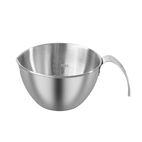 304 Stainless Steel Measuring Cup with Handle Scale Large Capacity Multifunction Egg Liquid Mixing Bowl Kitchen Supplies