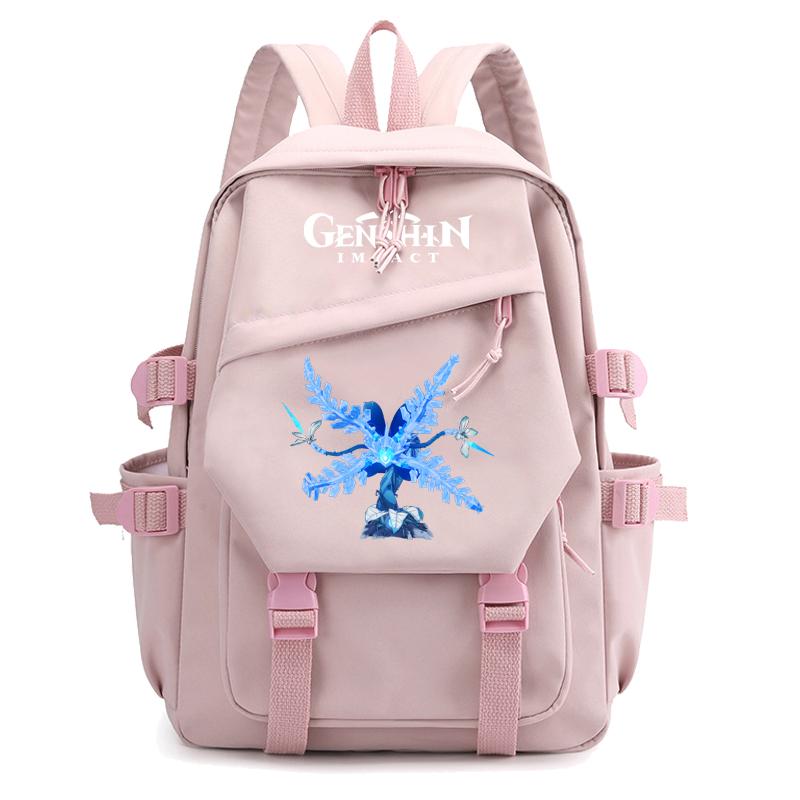 Anime Game Travel Backpack Printed Canvas Backpack for Boy Girl School Bag Students Women Large Capacity Bookbag Usb Charging Kids Gifts