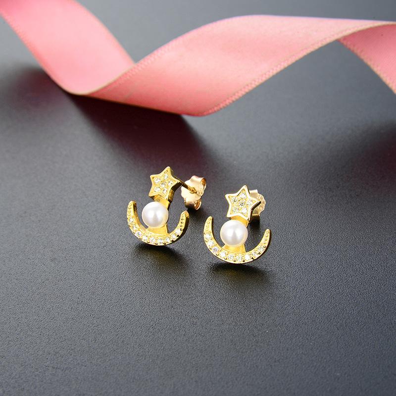 Lindon 925 Sterling Silver Synthetic Pearl Earrings Drop Earrings For Women Wedding Party Gifts