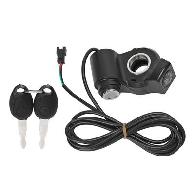 Acelerador de Puño para Bicicleta Eléctrica 4 Luces Bloqueo Velocidad Aceleradores Giratorios con Llaves para Modificación de Bicicleta Eléctrica 48V SM