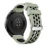 Two-Color Round Hole Silicone Watch Band Mesh Strap For  Watch GT 2E