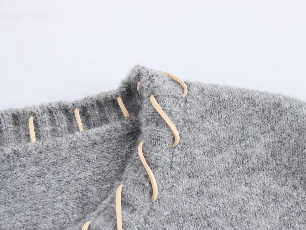 2025 Spring Women's European & American Lazy Hong Kong Style Pony Embroidered Knit Vest