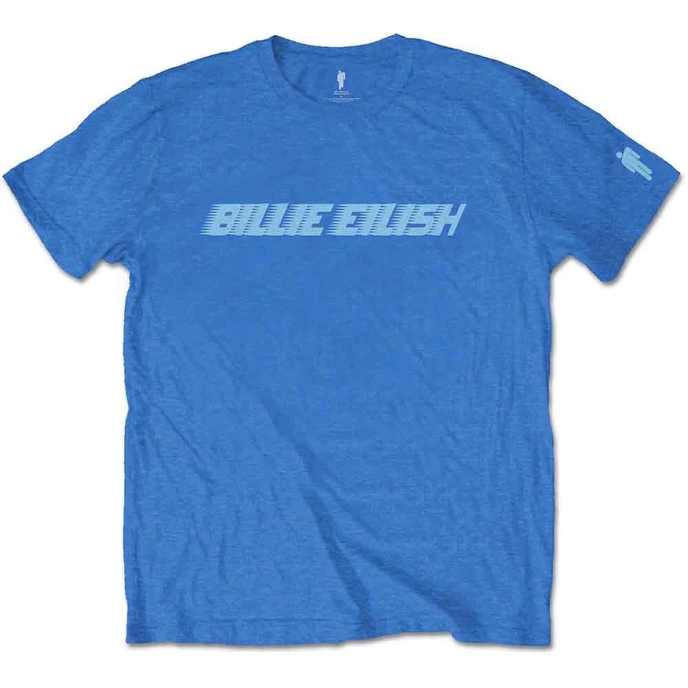 Billie Eilish BILLIETS02MBL04 T-Shirt, Blue, XL M
