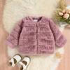 Fur-Trimmed Thickened Toddler Girl's Coat Winter Warm Outerwear