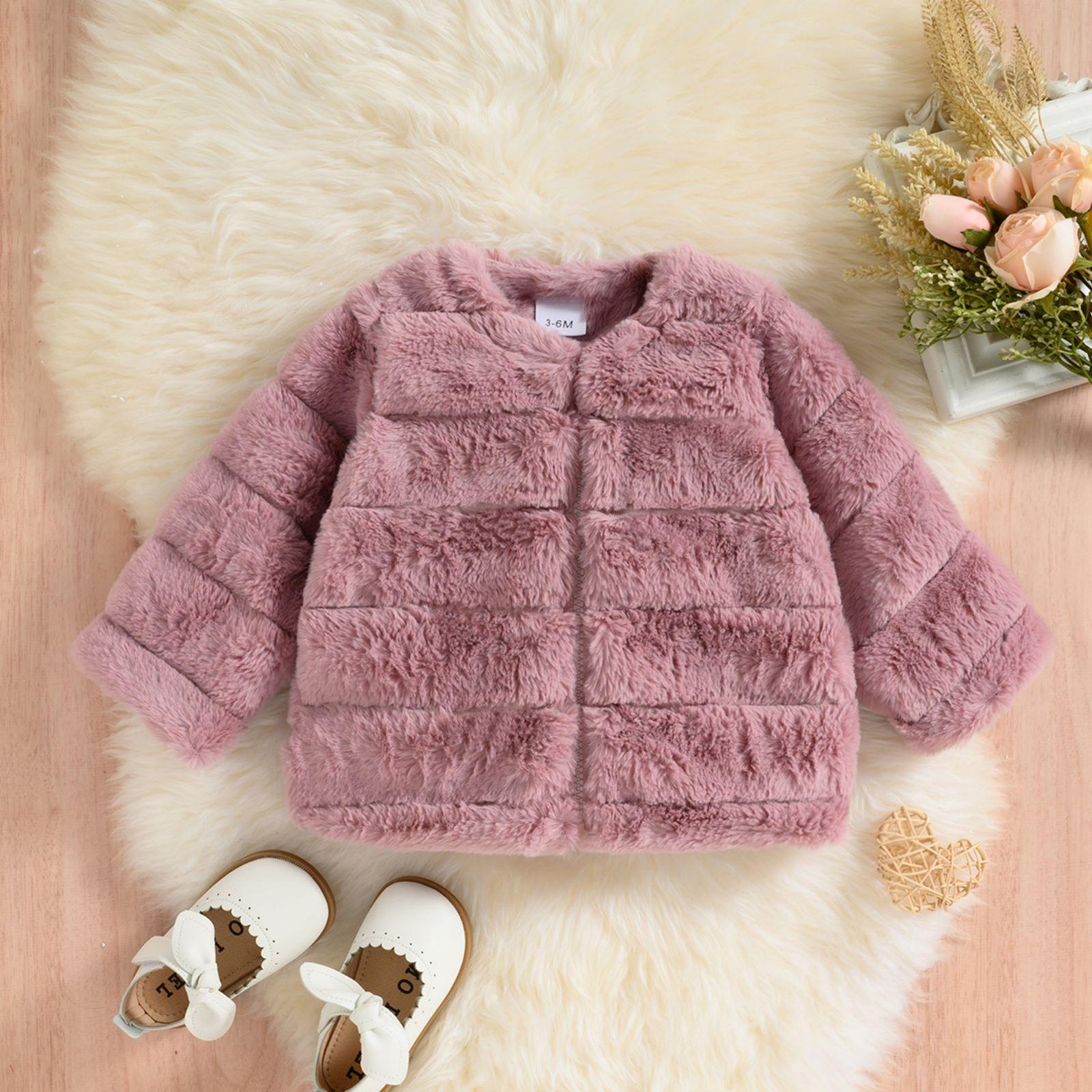 

Утепленное пальто для маленькой девочки с меховой отделкой, зимняя теплая верхняя одежда 9