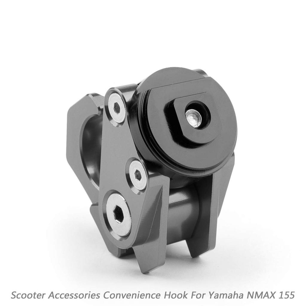 Bruce & Shark Motorcycle Motorcycle Universal Helmet Hook for Yamaha NMAX 155 Carry Helmet Bottle Hanger Holder Hook Titanium