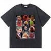 2026 Hot Sale Washed Vintage The Worm Dennis Rodman I'm Back T-shirt Men Women Fashion Hip Hop Oversized T Shirts Male Rock Retro Streetwear