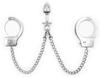 Handcuffs + Metal Plug 6 X 2.7cm - Generic - Beginner Plugs & Kits