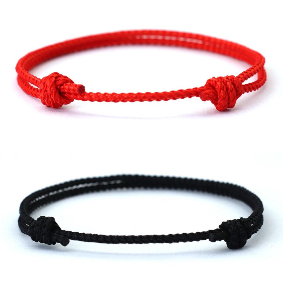 Simple Style Handmade Thin String Bracelet Men Women 11 Colors Adjustable Valentine Day Braclet Leisure Versatile Accessories