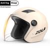 3/4 Half Helmet For Men Women Motorcycle Open Face Helmet Dual Sun Visor Quick Release Buckle Cycling Motocross Riding Equipment