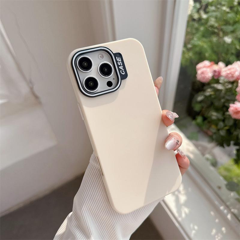 Suitable for Ip16 Phone Cases, Solid Color Dopamine, Apple 15, Simple and Elegant 13, Skin-feel Soft Case Pm